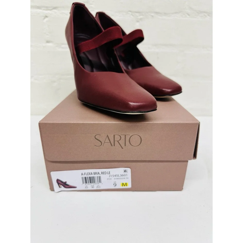 Franco Sarto Womens Flexa Bria Square Toe Pump Block Heel Size 9M NWB - Picture 9 of 9